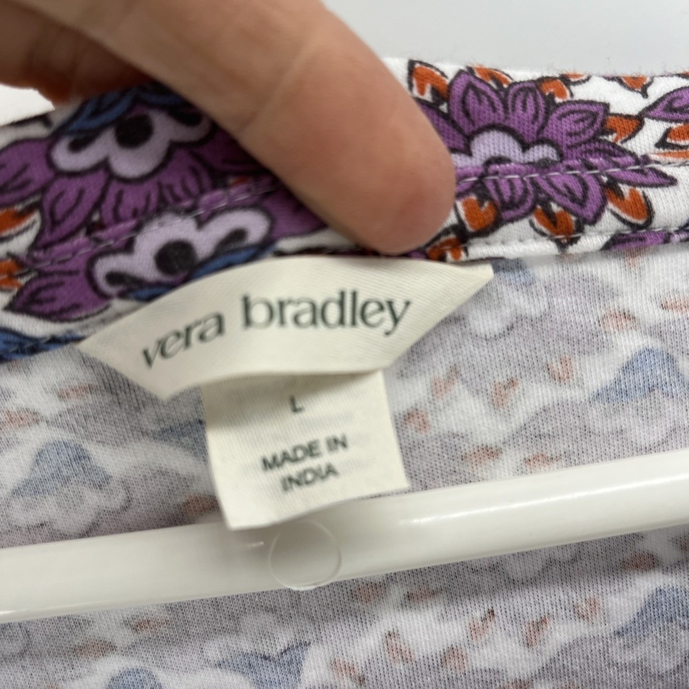 Vera Bradley Outlet Henley Night Dress L - Picture 4 of 7